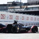 Nissan Formula E - R10 - Sebastien Buemi in front of Tempelhof. Photo Credit LAT-source copia